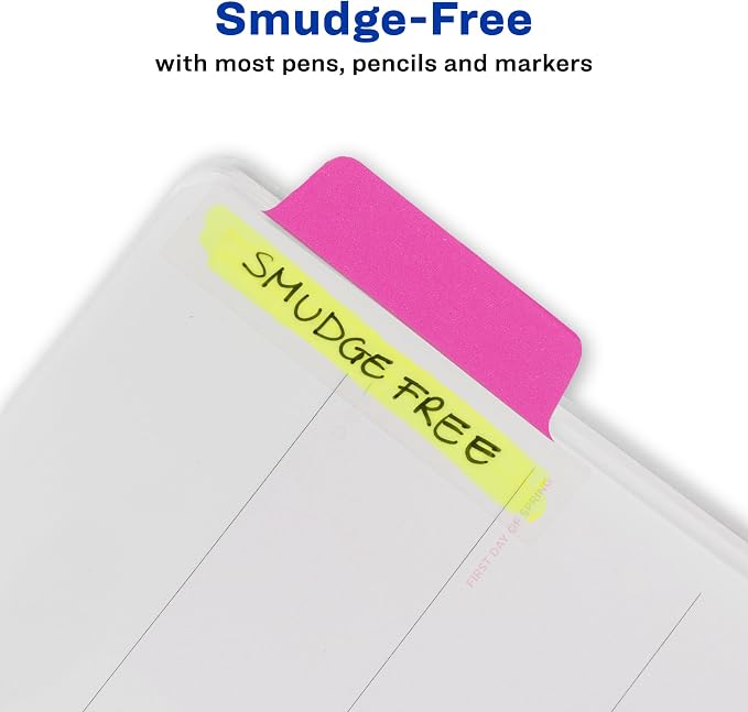 Avery Margin Ultra Tabs, 2.5" x 1", 2-Side Writable, 24 Repositionable Page Tabs - Image 4