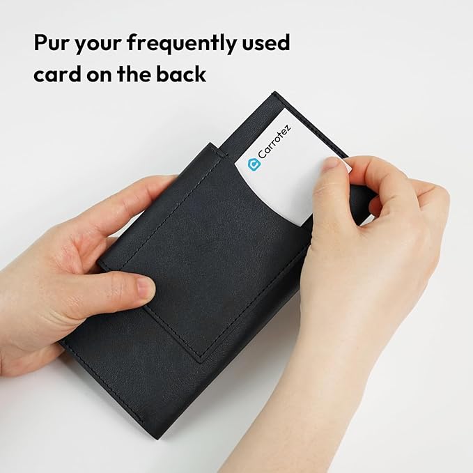 carrotez All-in-One Long Bifold 2-Tier PU Leather Wallet - Image 2