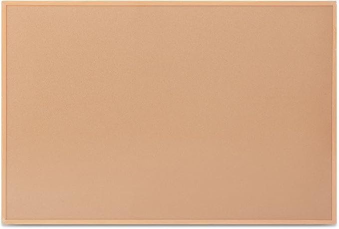 Staples Cork Bulletin Board, Oak Frame by Staples