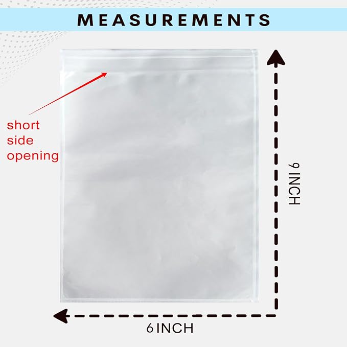 1000 PCS 6"x 9" Clear Self-Adhesive Packing List Envelopes Plastic - Image 6