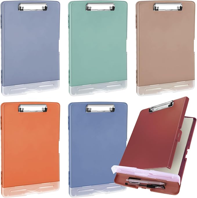 Crtiin 6 Pcs Colored Clipboard by Crtiin