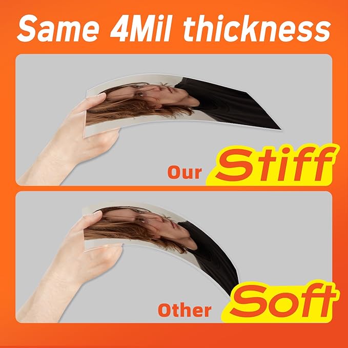 Self Adhesive Laminating Sheets,4Mil 8.5x11inches,Bulk Package 100Sheets Self Sealing Laminating Sheets, Self Adhesive Contact Paper,Clear Laminate Sheets for Stickers,No Machine Needed-DeskLoop Office