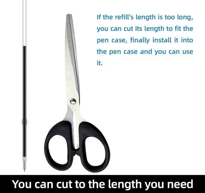 65 Pieces Retractable Ballpoint Pen Refills Replacement Ballpoint Pen Refills - Image 3