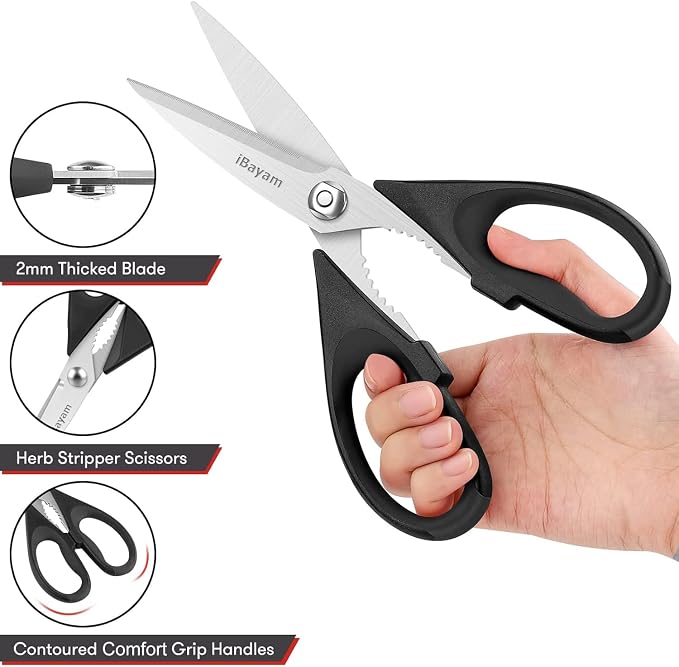 iBayam All Purpose Kitchen Shears - Image 4