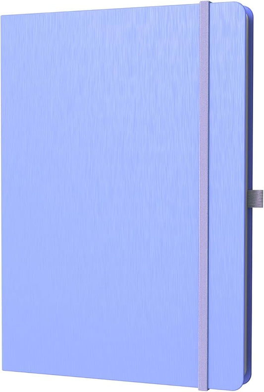 A4 Lined Journal Notebook, 8mm Ruled Notepad, Journaling for Writing, Work, School, Travel and Note Taking, Hardcover 160 Pages (80 Sheets) 8.27 x 11.6 inches (Cornflower Blue)-DeskLoop Office