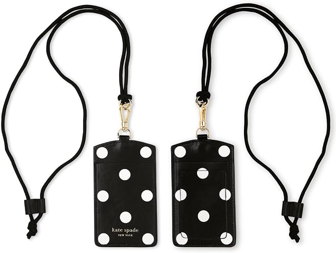 kate spade new york ID Badge Holder Lanyard, Picture Dot | Leatherette Work Key - Image 4