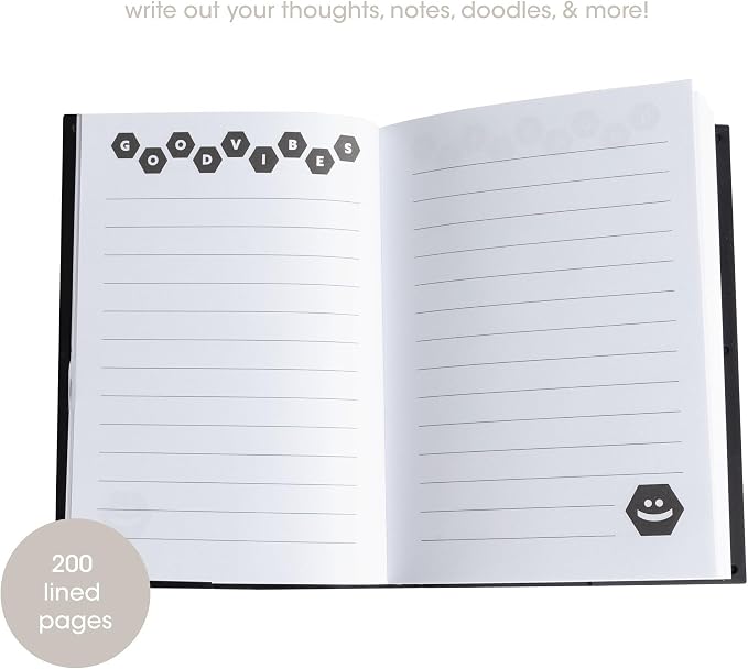 Pearhead Letterboard Composition Notebook, Customizable Silicone Cover Fidget - Image 3