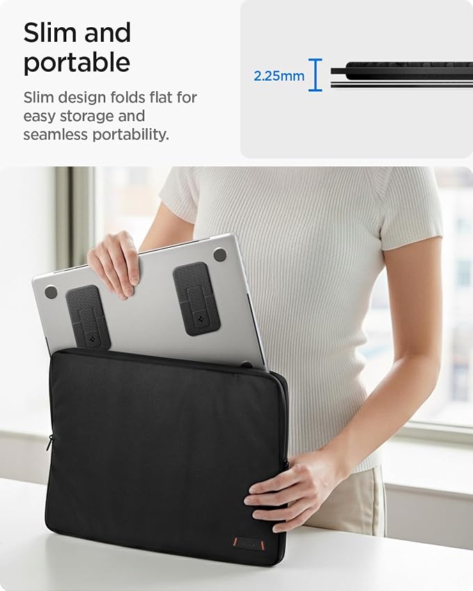 Spigen Slim Fold Adhesive Laptop Stand 2 Piece Foldable Portable Dual Ergonomic - Image 4