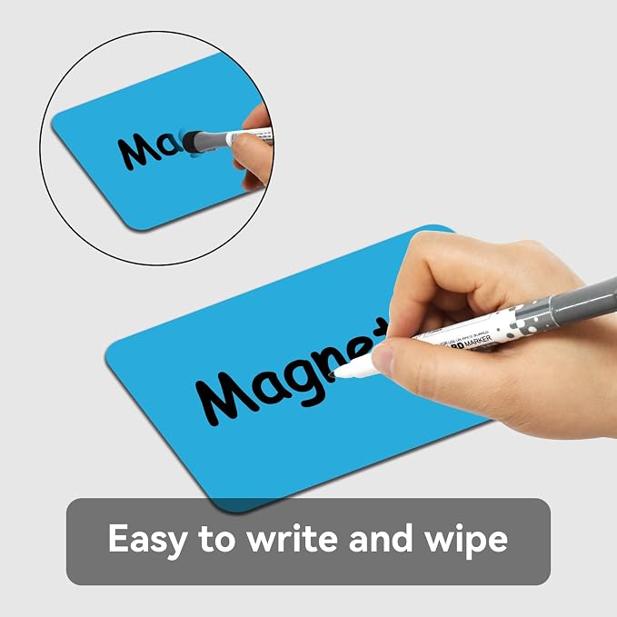 2.25x3.5 Label Magnets Dry Erase Card, Magnetic Labels - Image 5