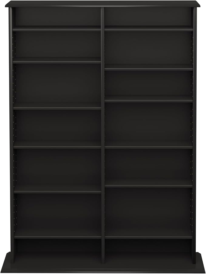 Prepac 2 Column Display Cabinet Media Storage, Double Width Wall - Image 5