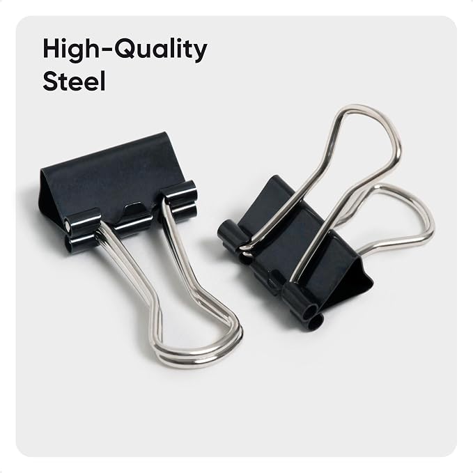 U Brands Binder Clips, Micro 1/2-Inch Width, 1/5-Inch Paper Holding Capacity - Image 4