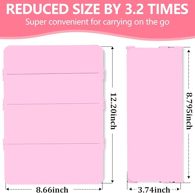 Nursing Clipboard Foldable 4 Fold, Pen Clip, Without Cheat Sheets, Gift - Image 4