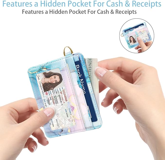 Slim Minimalist Pocket Credit Card Holder Wallet RFID Blocking Lightweight Thin - Image 6