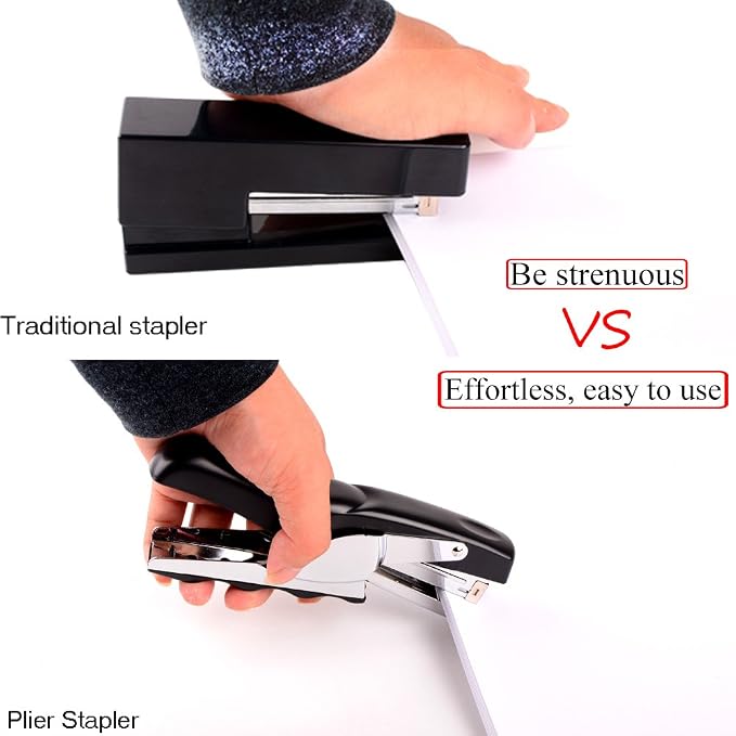 Stapler with 1000 Staples-Plier Stapler Save 60% Power, Good - Image 5