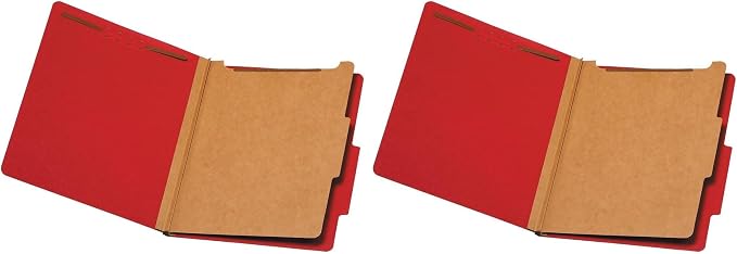 Pendaflex® Classification Folders, 1 Divider, Embedded Fasteners, 2/5 Cut Tab by TOPSProducts