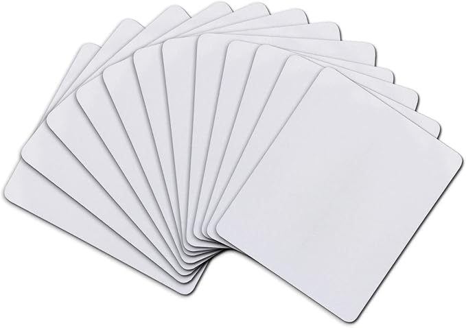 A-SUB Sublimation Mouse Pad Blank Rectangular Blanks 12 pcs by A-SUB