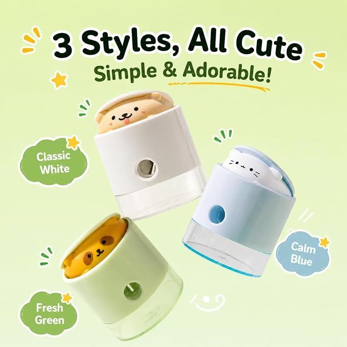 Cute Pencil Sharpener for Classroom, Animal Pop-Up When Sharpened, Manual - Image 7