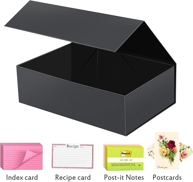 Harhana 3x5 Index Card Holder Card File Box Organizer, Hold 1200 3x5-Inch Flash - Image 6