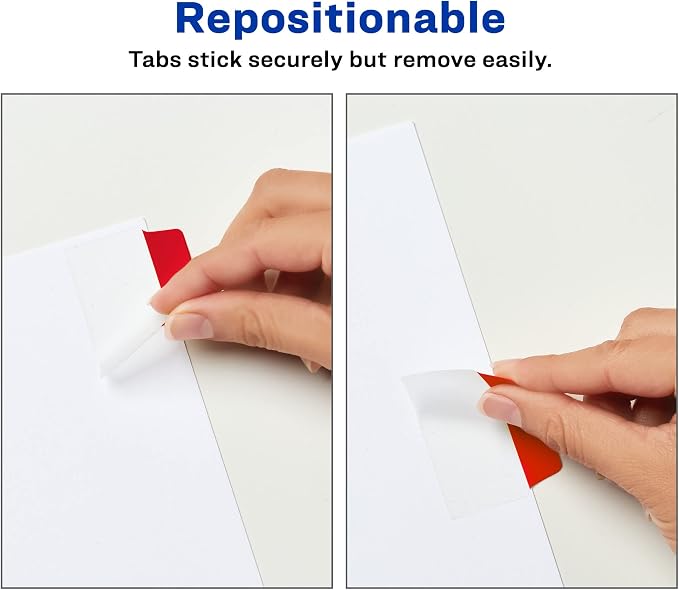 Avery Multiuse Ultra Tabs, 2-Side Writable, 24 Repositionable Tabs - Image 3
