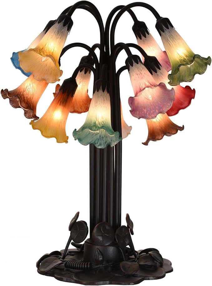 Bieye LS04S Lily Flower Blown Glass Lampshade - Image 5