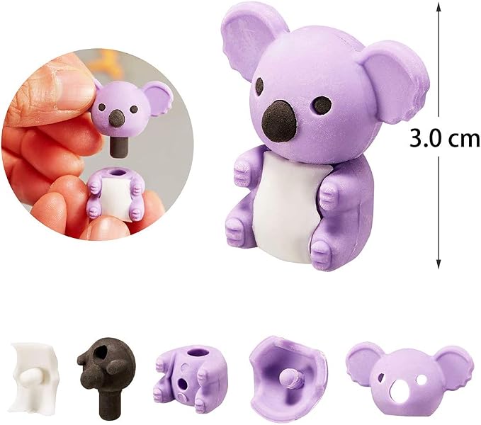 URSKYTOUS 35Pcs Animal Erasers Desk Pets - Image 4