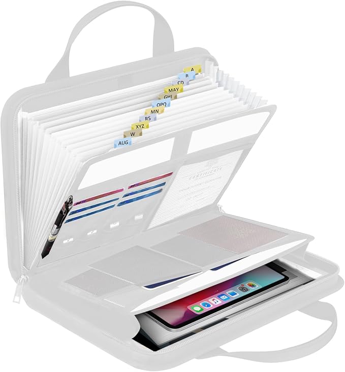 onvvippiv File Organizer Fireproof Expanding Accordion File Folder by onvvippiv