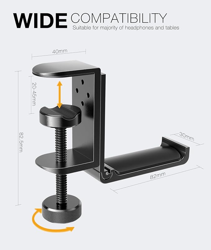 New Foldable Headphone Stand Hanger Holder Aluminum Headset Soundbar Stand - Image 5