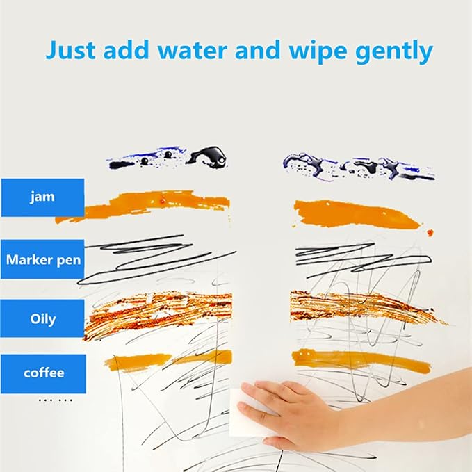 Melamine Sponge, 100 Pack Magic Sponges Eraser Foam Cleaning Pads, Wall Cleaner - Image 3