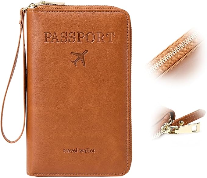 Multi-Functional RFID Passport Wallet, RFID Passport Holder by LECDOA