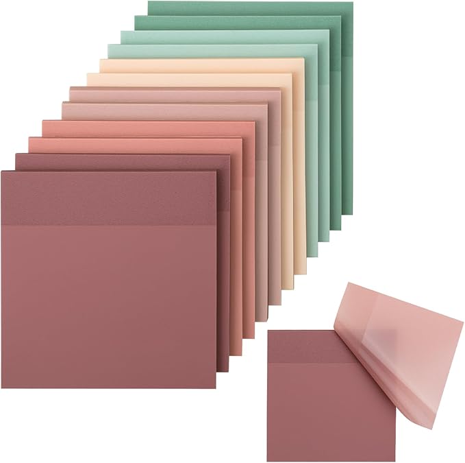 Mr. Pen- Transparent Sticky Notes, 12 Pads, 600 Sheets | See Through by MrPen