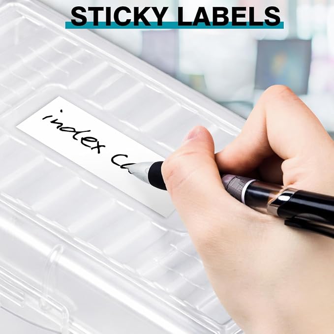 H4D Index Card Holder 3x5, Index Card Box Organizer, 3 Pack, 3x5 Inch, Fits - Image 4