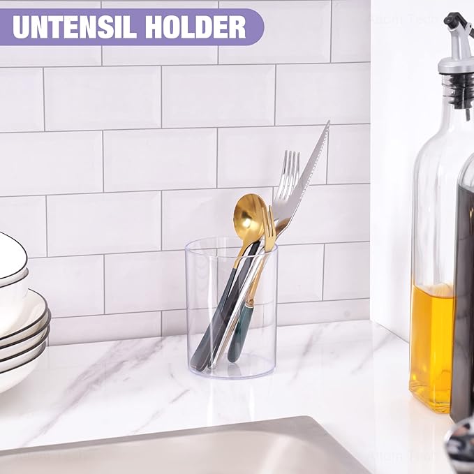 Clear Acrylic Desk Organizer Set - Image 5