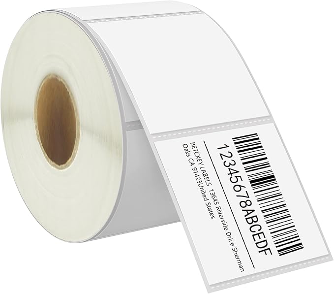 BETCKEY - 2.25" x 2" (57 mm x 51 mm) UPC Barcode & Address Labels Compatible with Zebra & Rollo Label Printer,Premium Adhesive & Perforated [1 Rolls, 700 Labels]-DeskLoop Office