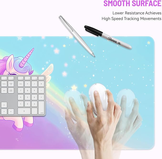 Mousepad Desk Mat Gaming Large Keyboard Cute Office Desktop Computer Laptop - Image 3