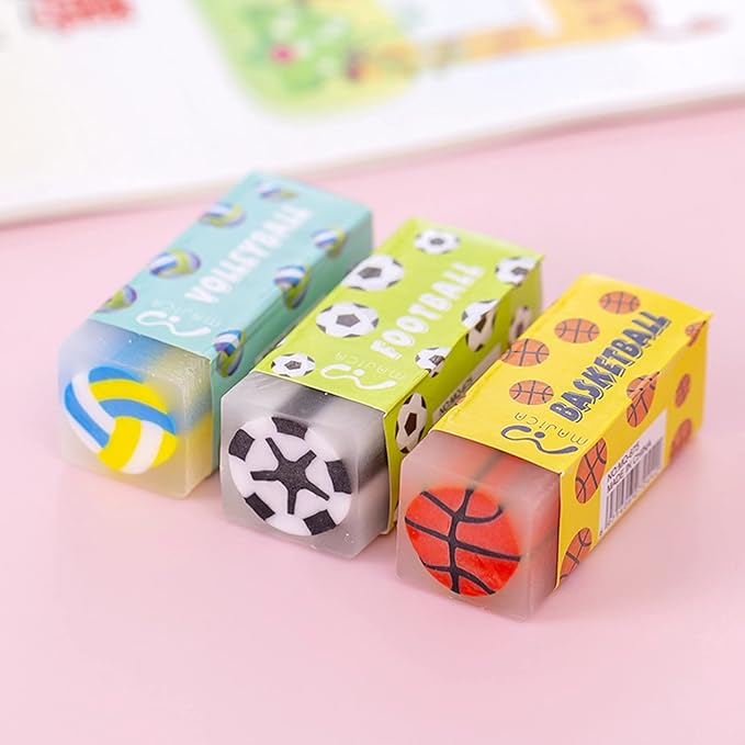 Cute Erasers for Kids Bulk 16 Pack Animal Food Fun Desk Pets Pencil Students School Supplies Prize Gifts Party Favors-DeskLoop Office
