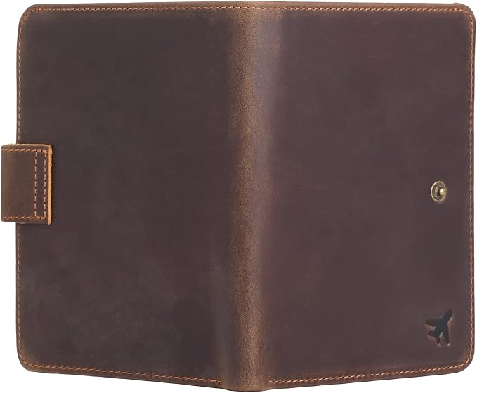 Polare Luxury RFID Blocking Leather Passport Holder Travel Wallet - Image 8
