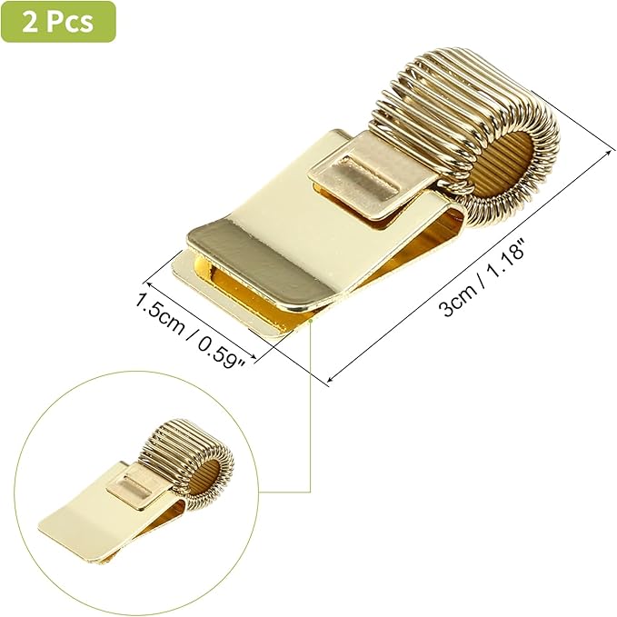 PATIKIL 2Pcs Metal Pen Clip Holder, Adjustable Loop Pen Pencil Organizer - Image 2