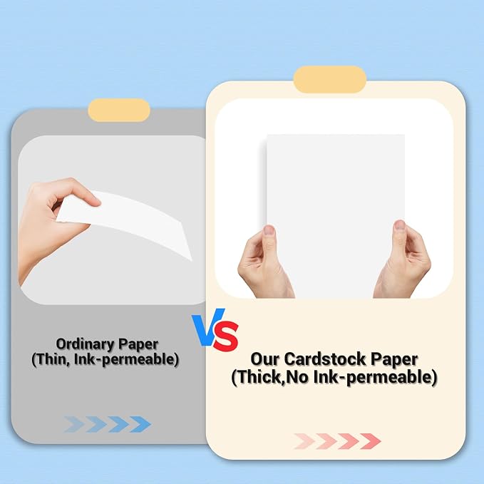 Cardstock 5x7, 110 Sheets Card Stock, Heavy Card stock, Cardstock Paper - Image 4