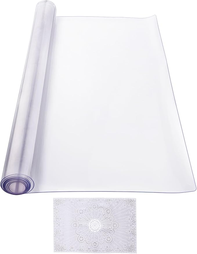VEVOR Plastic Table Cover, 24 x 48 Inch 2.0 mm Thick Clear PVC Desk Mat - Image 9