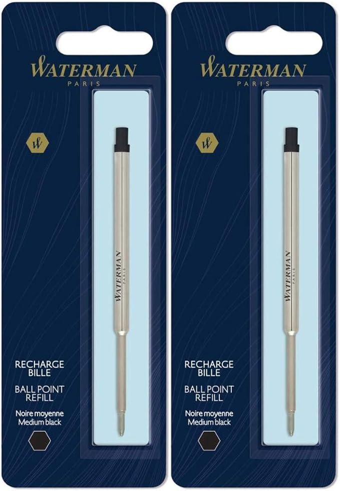 Waterman Black Medium Point Ballpoint Pen Refill - Image 5