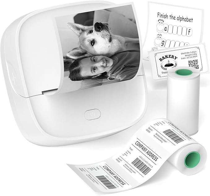 Gloryang JD-23 Sticker Printer, Mini Portable Thermal Printer Print Pod by Gloryang