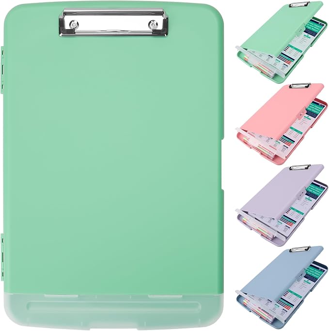 SFLHHDM Clipboard with Storage, Storage Clipboard with Pen Holder, A4 Binder by SFLHHDM
