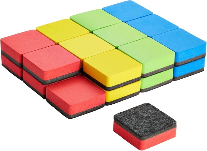 Juvale 24-Pack Square Magnetic Mini Dry Erase Erasers - Image 8