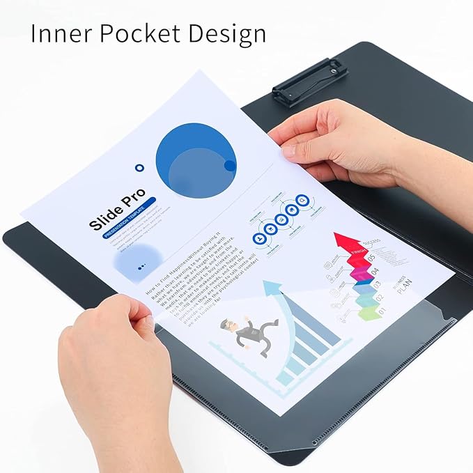 A4 Clipboard Folder, Foldable Clipboards - Image 6