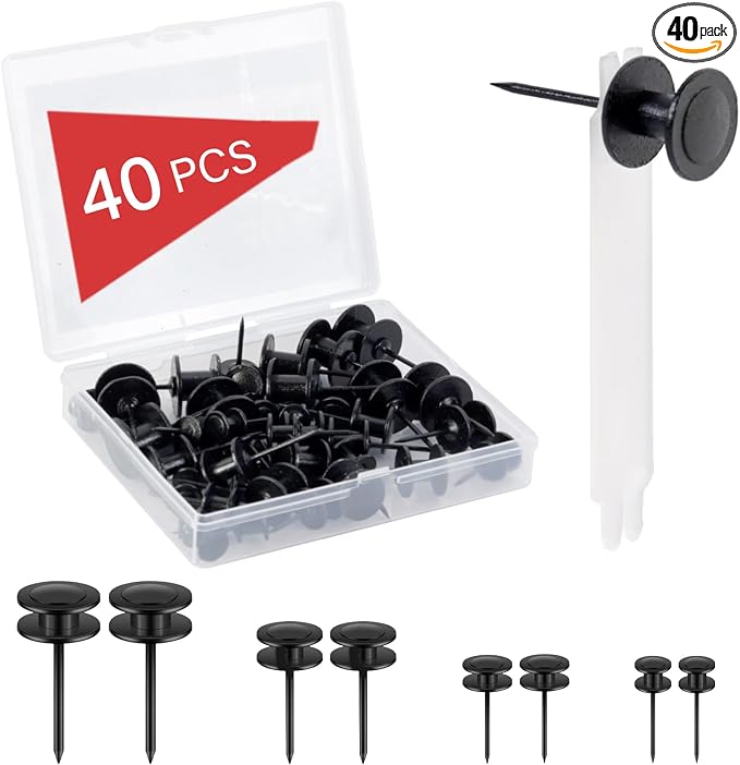40 PCS Thumb Tacks by BoxedHomeProducts