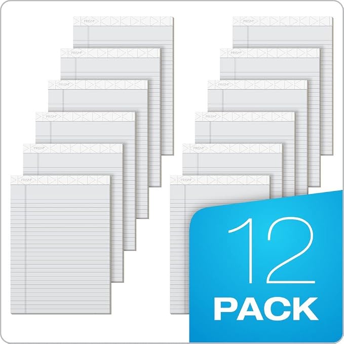 Tops Prism Writing Pads, 8-1/2" x 11-3/4", Legal Rule, Perforated, 50 Sheets - Image 8