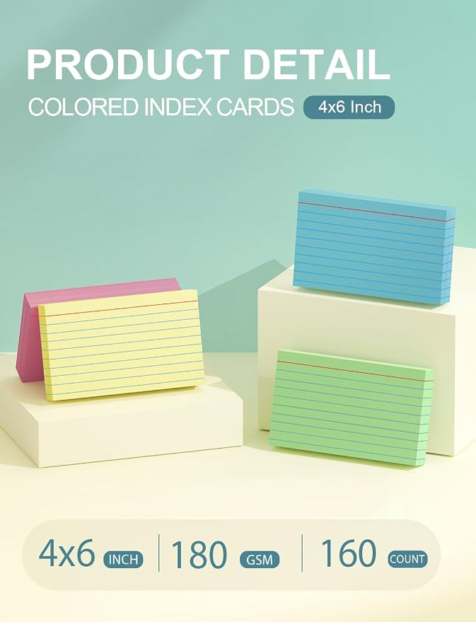 Colored Index Cards 4x6 Inch - Image 2