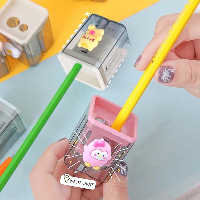 2PCS Pencil Sharpener 2PCS Pencil Sharpener, Lip Liner Sharpener, sharpened - Image 3
