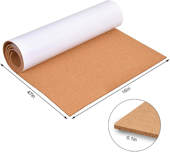 3mm Self-Adhesive Cork Board Roll, 1/8" Thick Cork Boards - Image 7