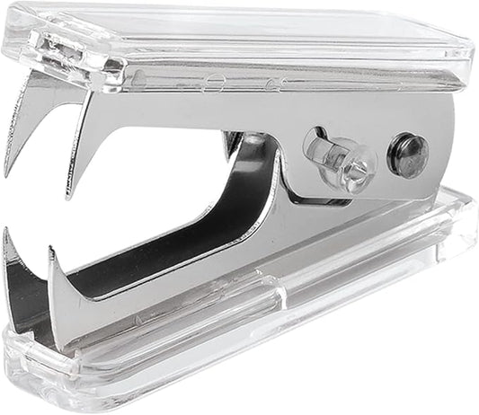 Staples Remover Tool Acrylic Clear Silver Staple Remover Kawaii by Buqoo